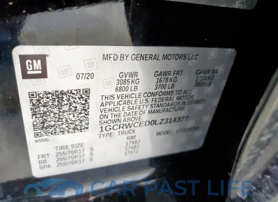 1GCRWCED0LZ314377# 12