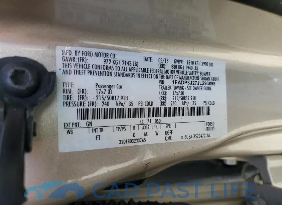 1FADP3J27JL293898# 13