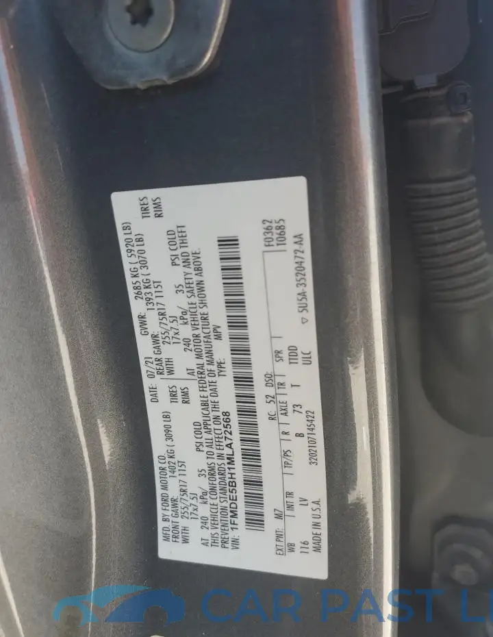 1FMDE5BH1MLA72568# 13