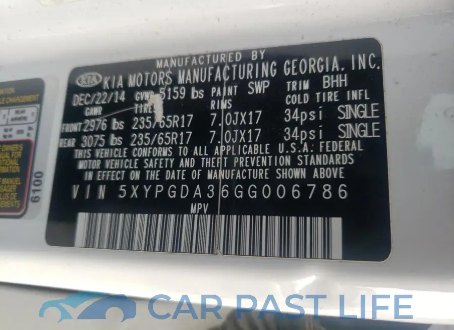 5XYPGDA36GG006786# 13