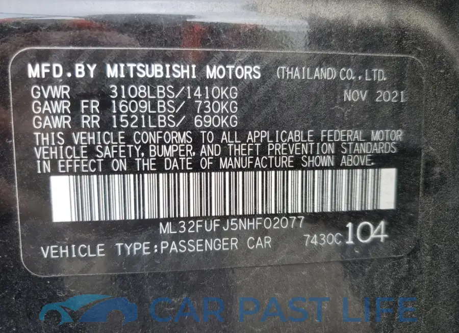 ML32FUFJ5NHF02077# 12