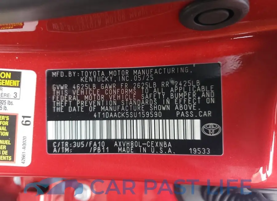 4T1DAACK5SU159590# 13