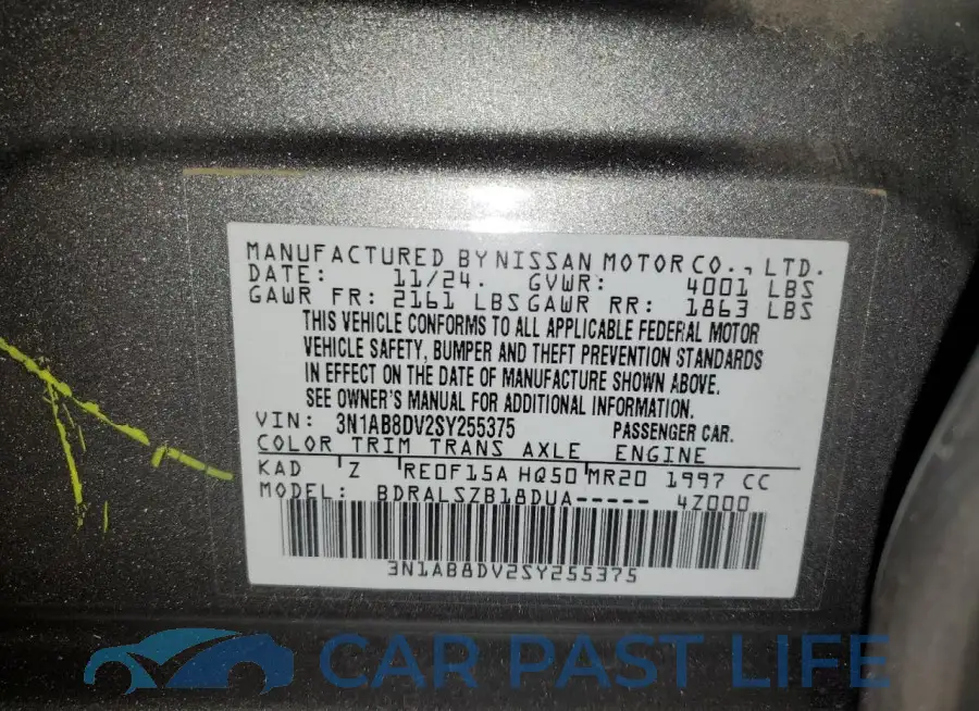 3N1AB8DV2SY255375# 12