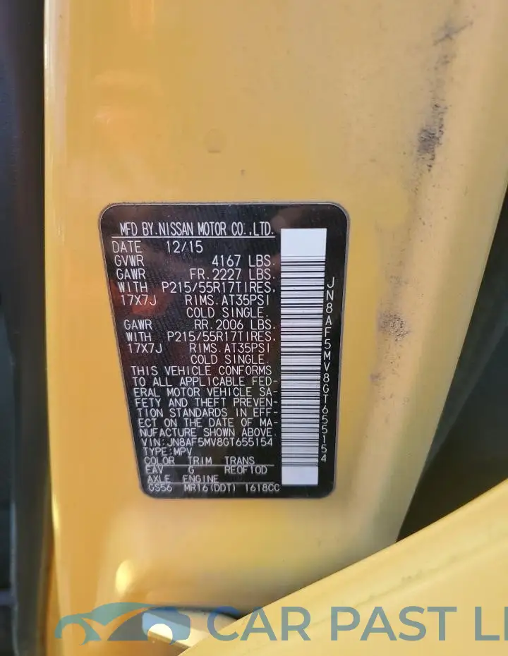 JN8AF5MV8GT655154# 13