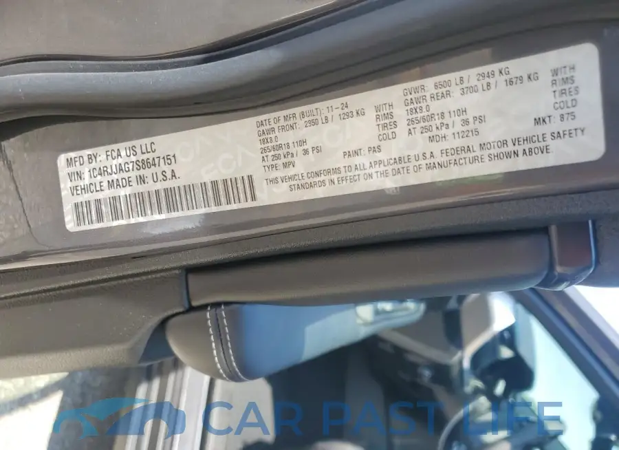 1C4RJJAG7S8647151# 14