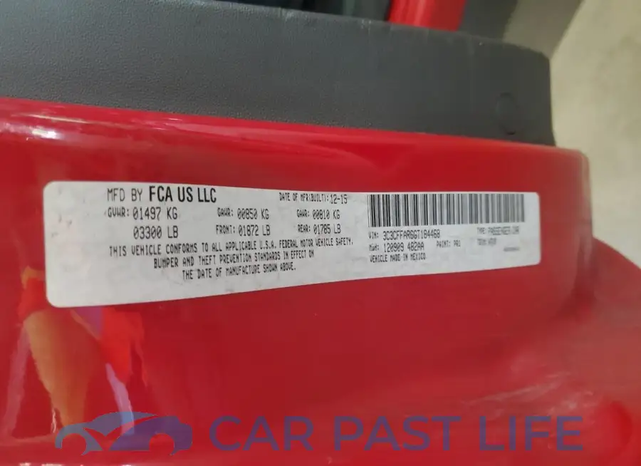 3C3CFFAR6GT184468# 12
