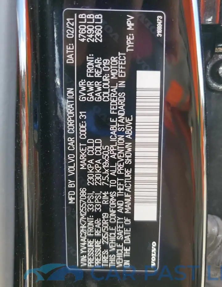YV4AC2HK7M2557086# 13