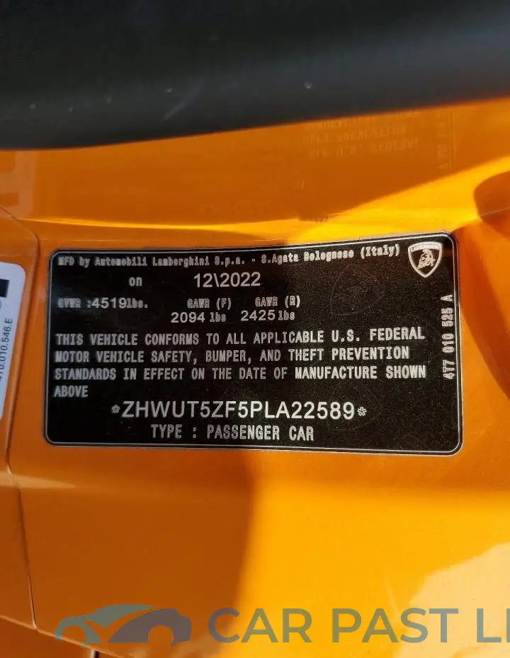 ZHWUT5ZF5PLA22589# 13