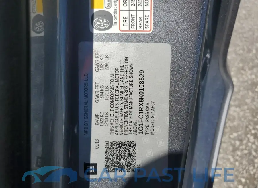 1G1FC1RX8K0108529# 12