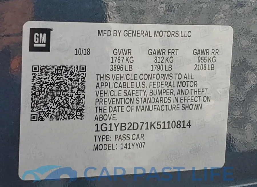 1G1YB2D71K5110814# 13