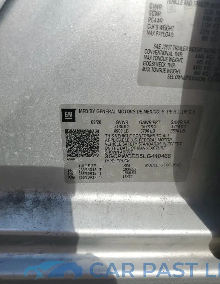 3GCPWCED5LG440466# 12