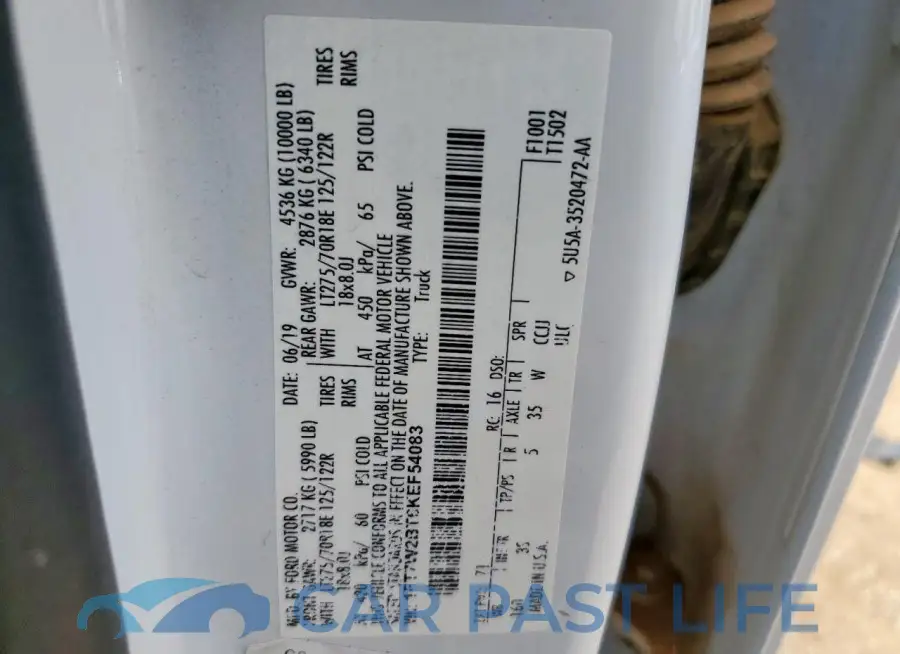 1FT7W2BT6KEF54083# 12