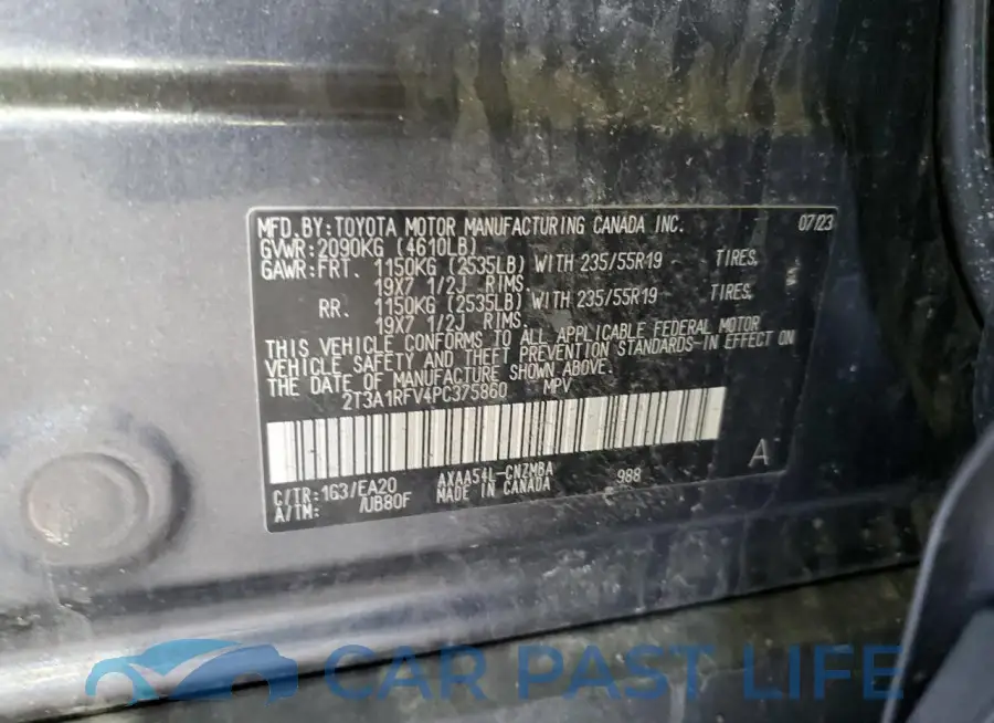2T3A1RFV4PC375860# 13