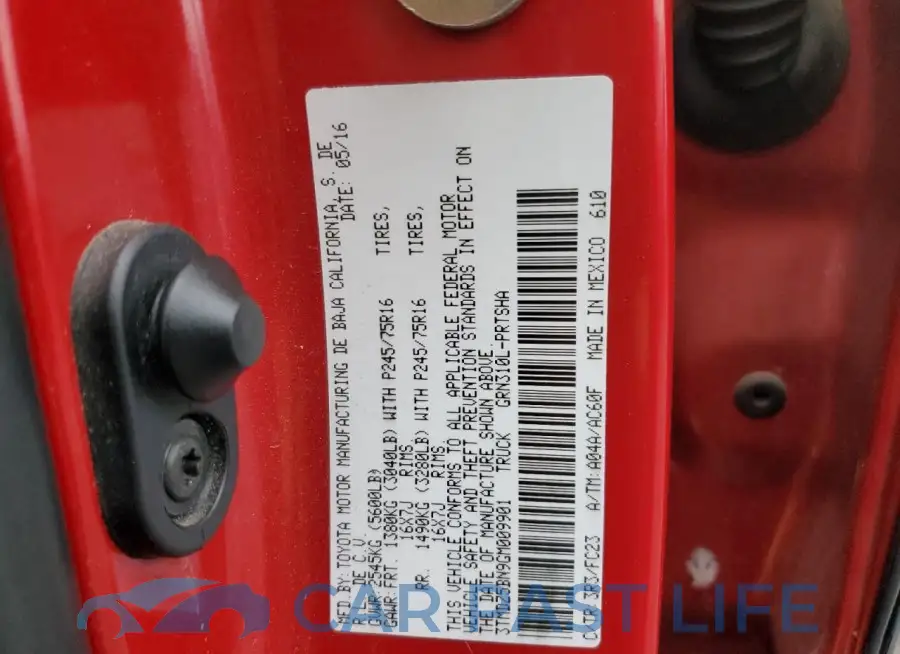 3TMDZ5BN9GM009901# 12