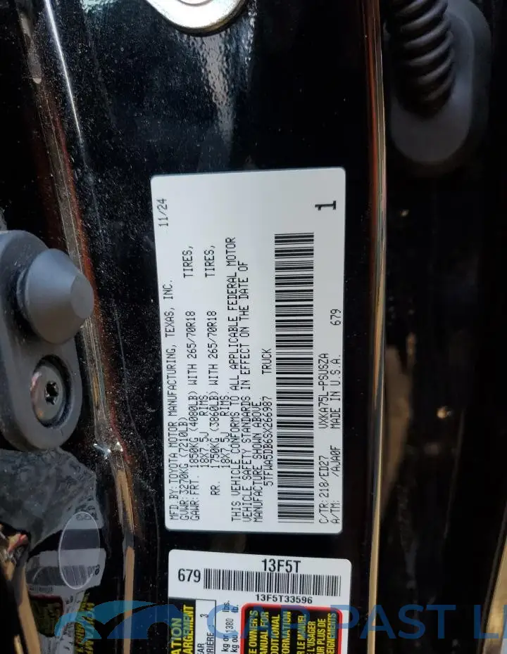 5TFWA5DB6SX266987# 12