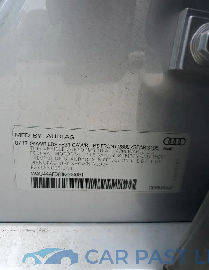 WAU44AFD8JN000691# 12