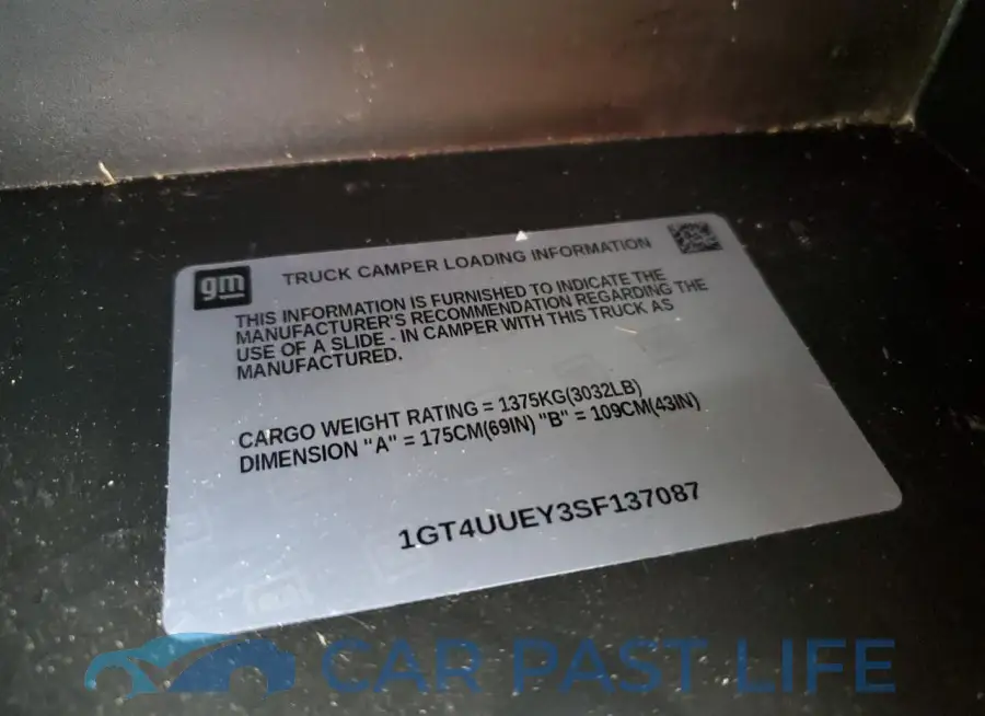 1GT4UUEY3SF137087# 12