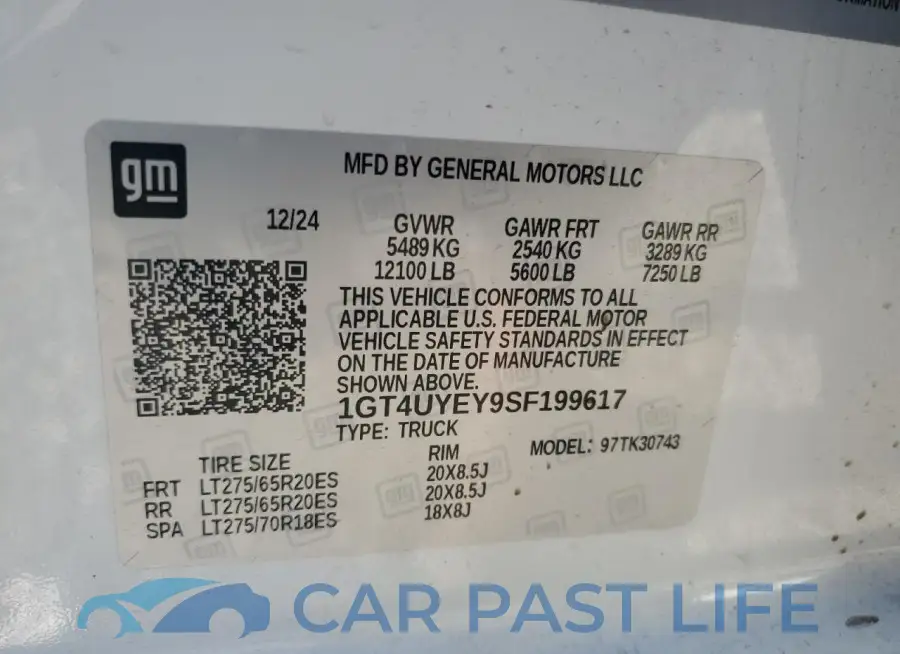 1GT4UYEY9SF199617# 13