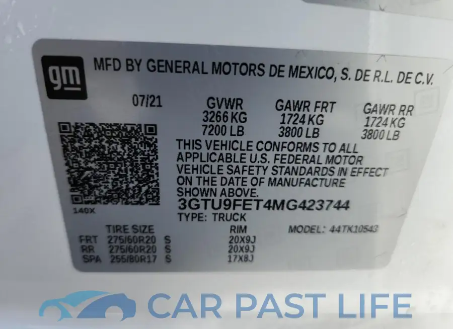 3GTU9FET4MG423744# 13