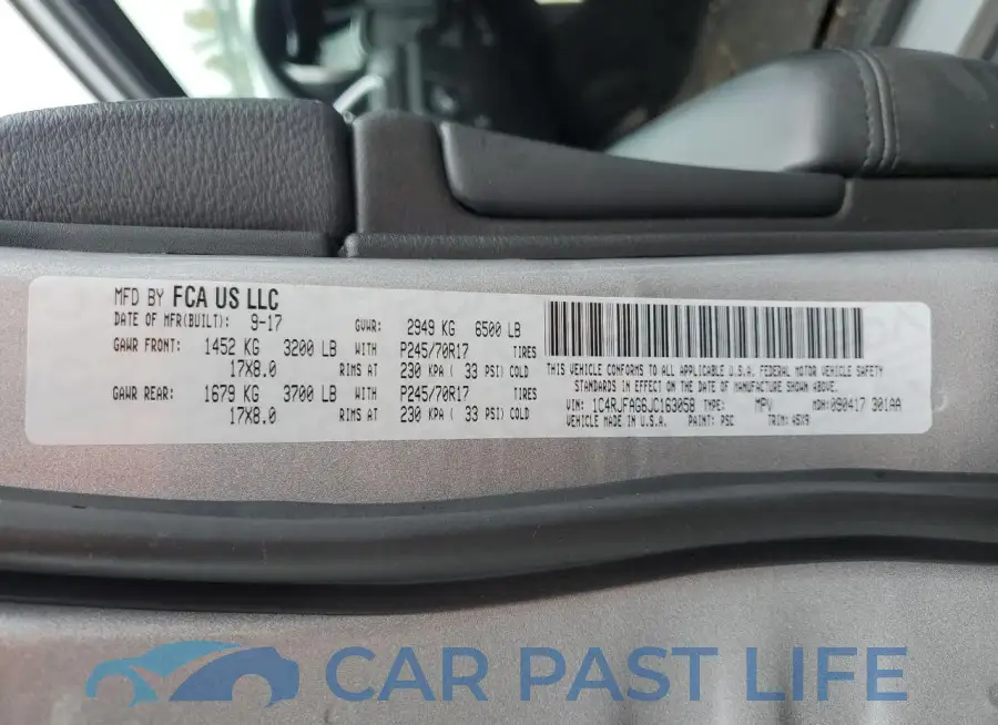 1C4RJFAG6JC163058# 14