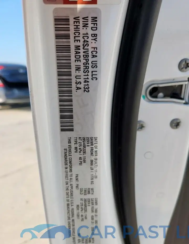 1C4SJVBP6RS114132# 13