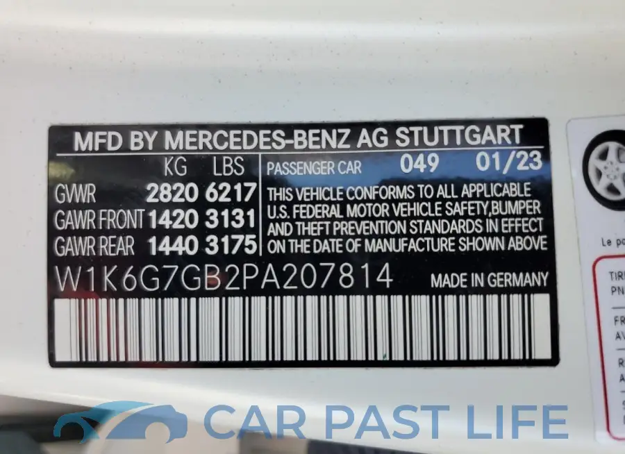 W1K6G7GB2PA207814# 13
