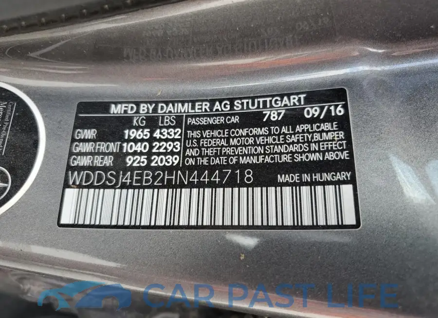 WDDSJ4EB2HN444718# 12
