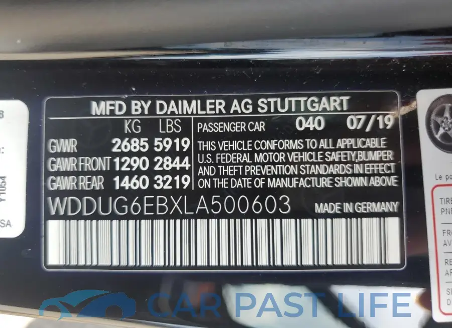 WDDUG6EBXLA500603# 12