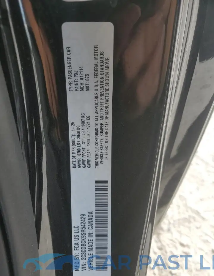 2C3CDBCK9SR542429# 12