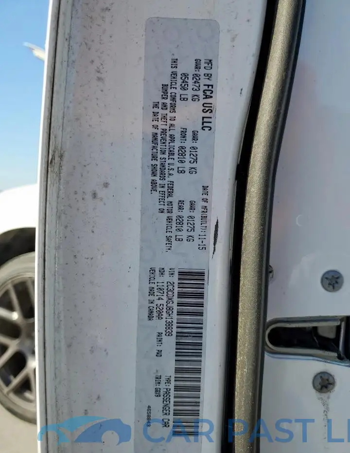 2C3CDXGJ8GH138839# 12