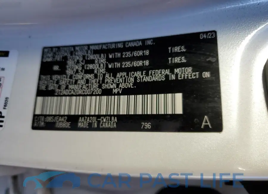 2T2ADCAZ0RC007200# 13