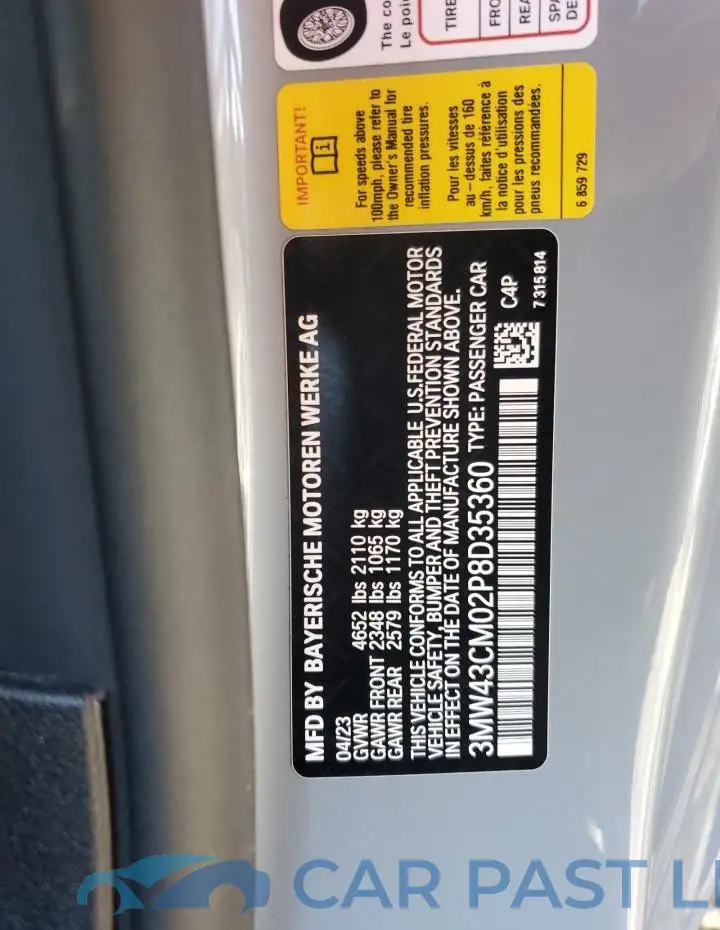 3MW43CM02P8D35360# 12