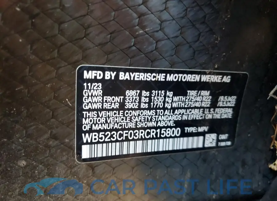 WB523CF03RCR15800# 12