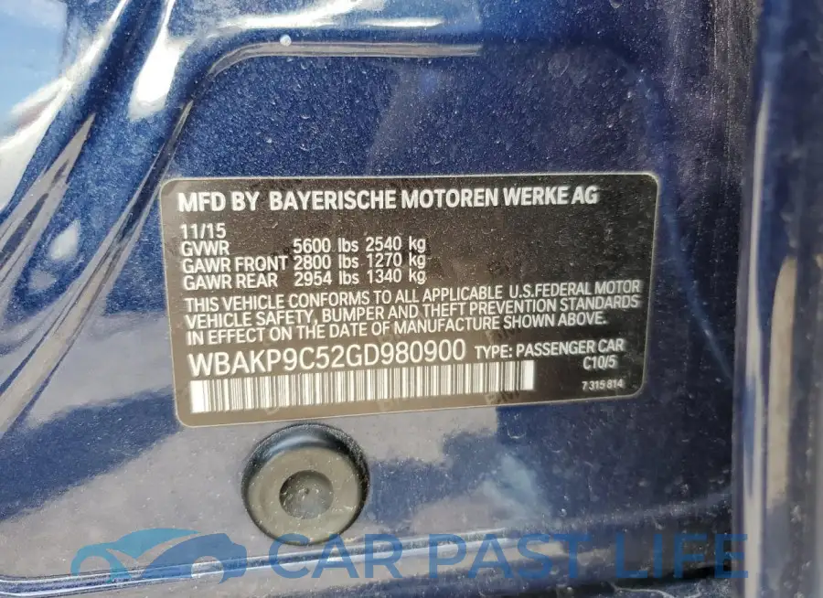 WBAKP9C52GD980900# 12