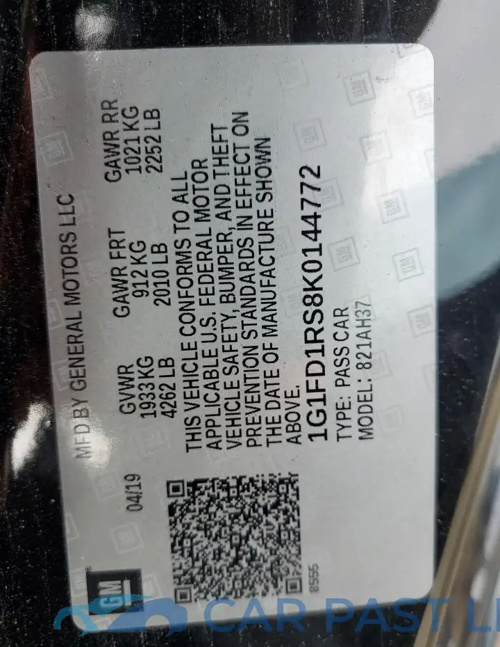 1G1FD1RS8K0144772# 12