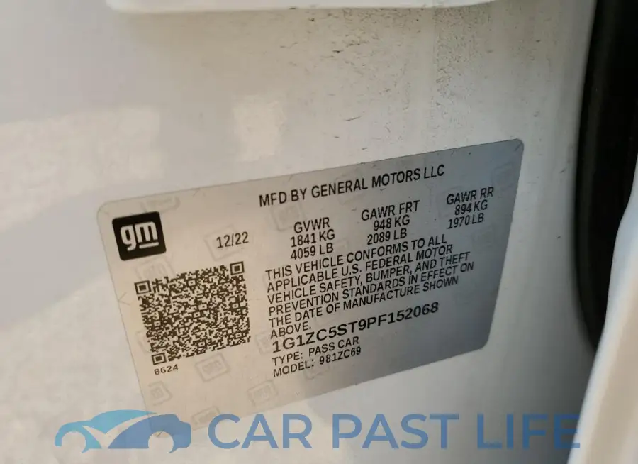 1G1ZC5ST9PF152068# 12