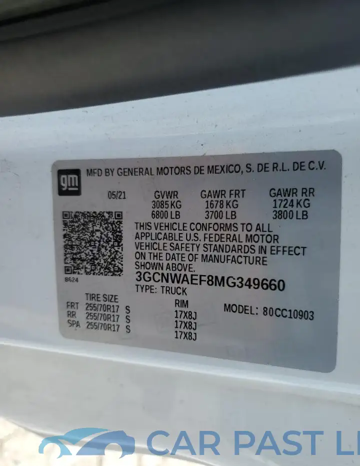 3GCNWAEF8MG349660# 12