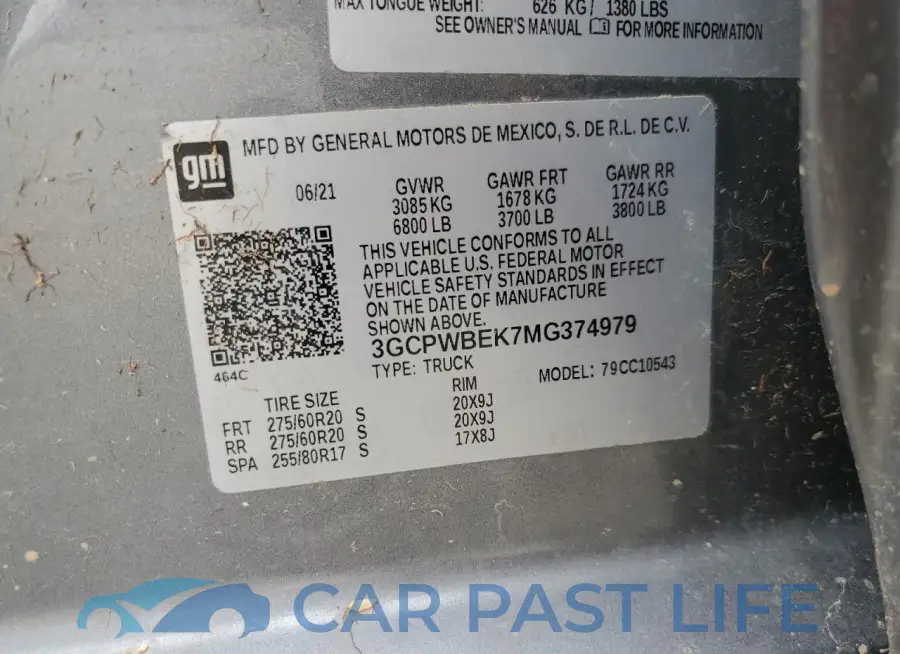 3GCPWBEK7MG374979# 12