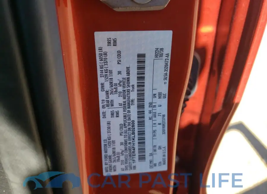1FTER4FH1KLB02800# 12