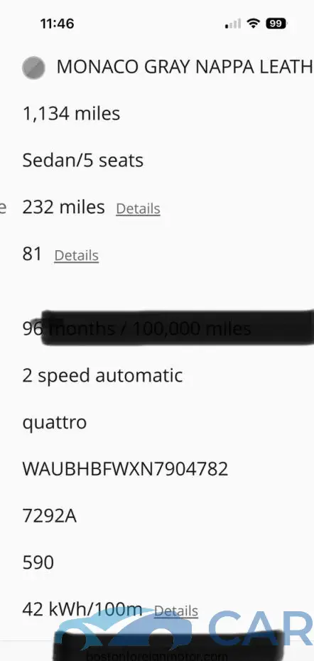 WAUBHBFWXN7904782# 10