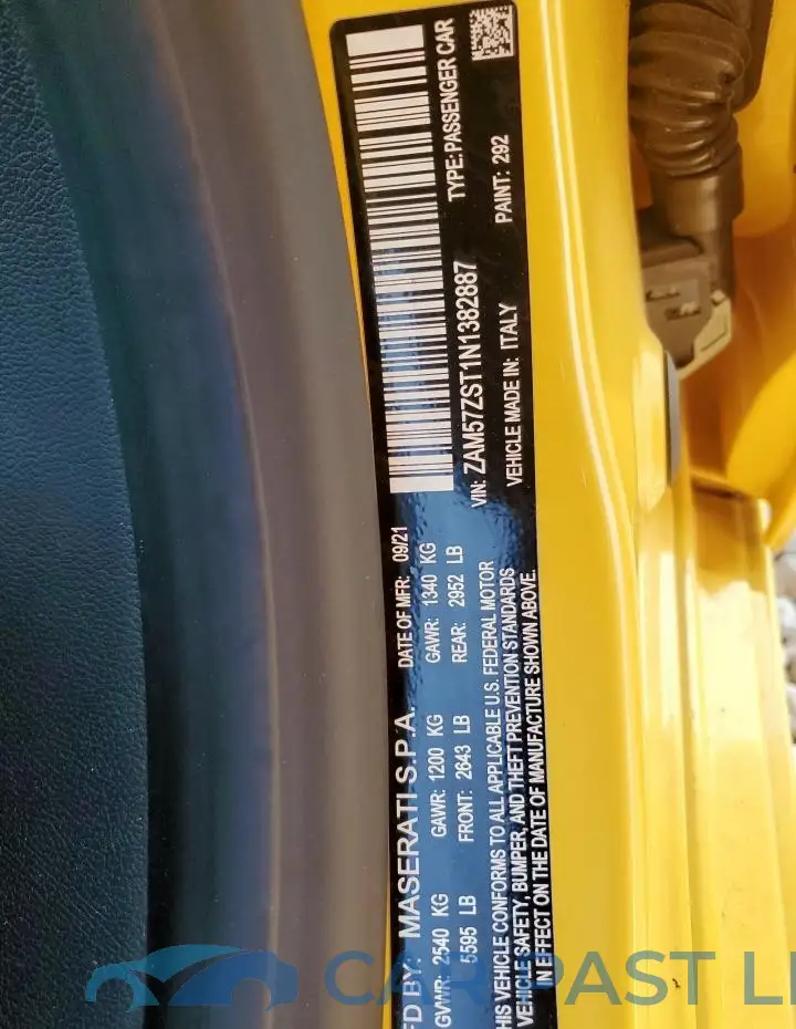 ZAM57ZST1N1382887# 12