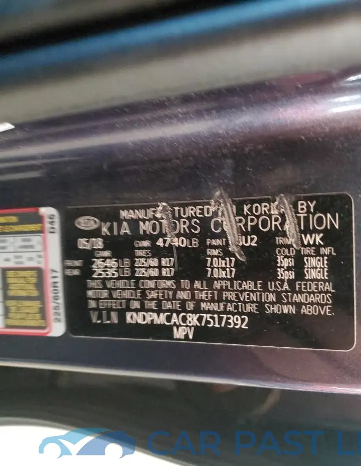KNDPMCAC8K7517392# 13
