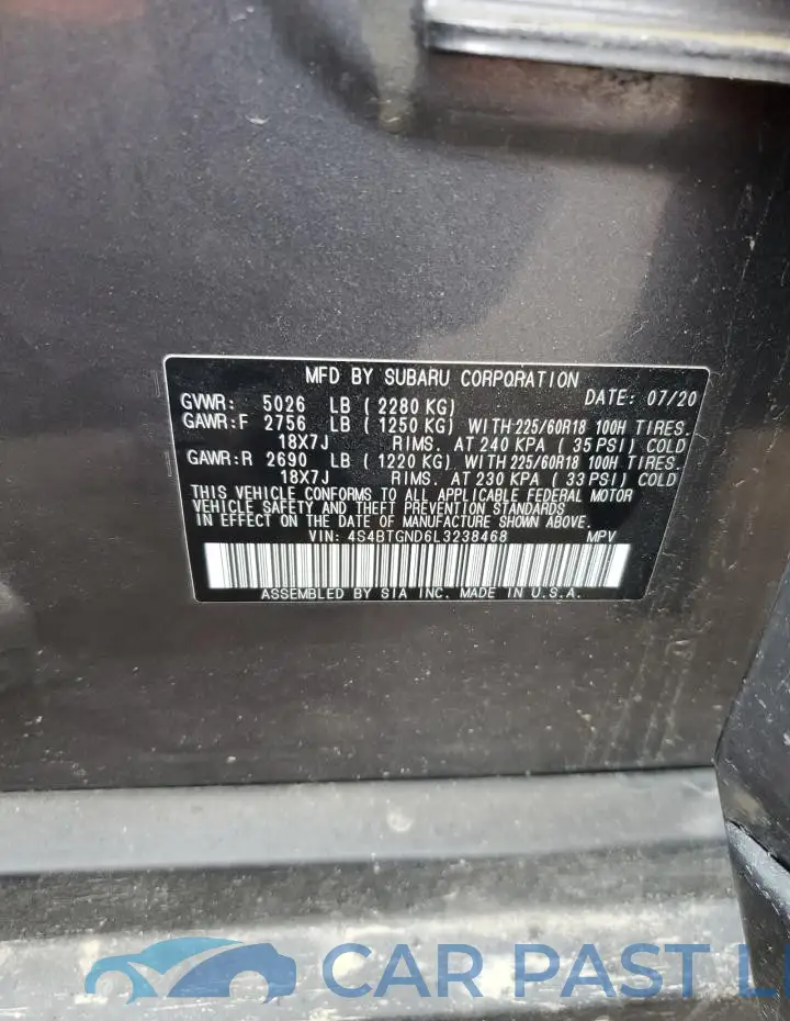 4S4BTGND6L3238468# 13