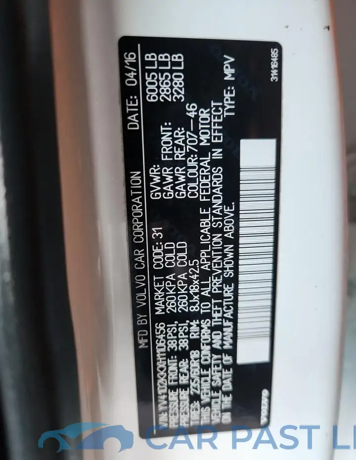 YV4102KKXH1106456# 13