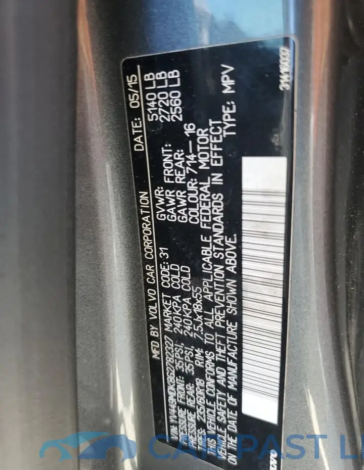 YV449MDK8G2782327# 13