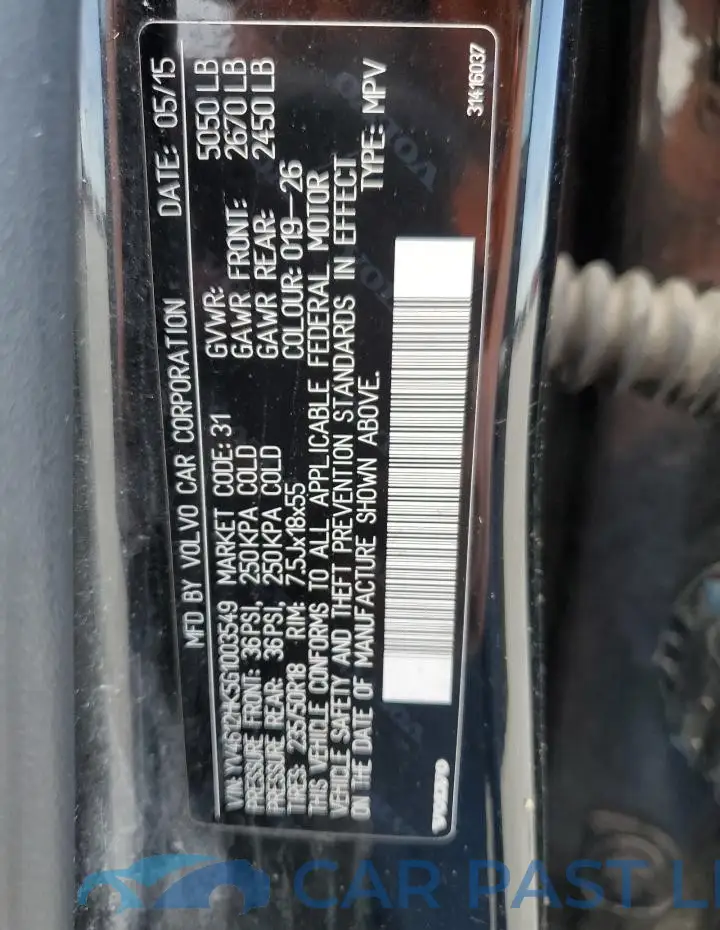 YV4612HK5G1003549# 13