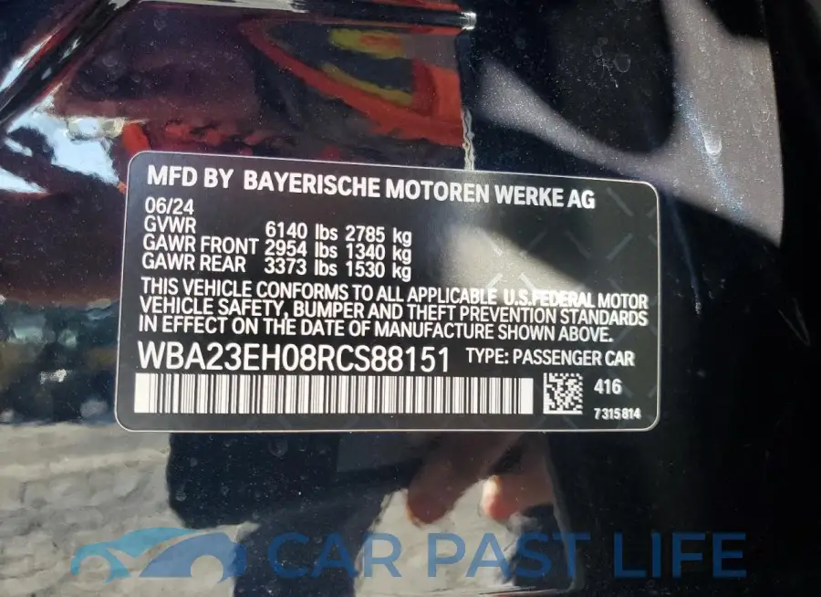 WBA23EH08RCS88151# 12