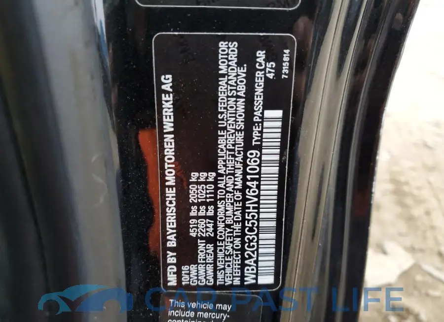 WBA2G3C55HV641069# 12