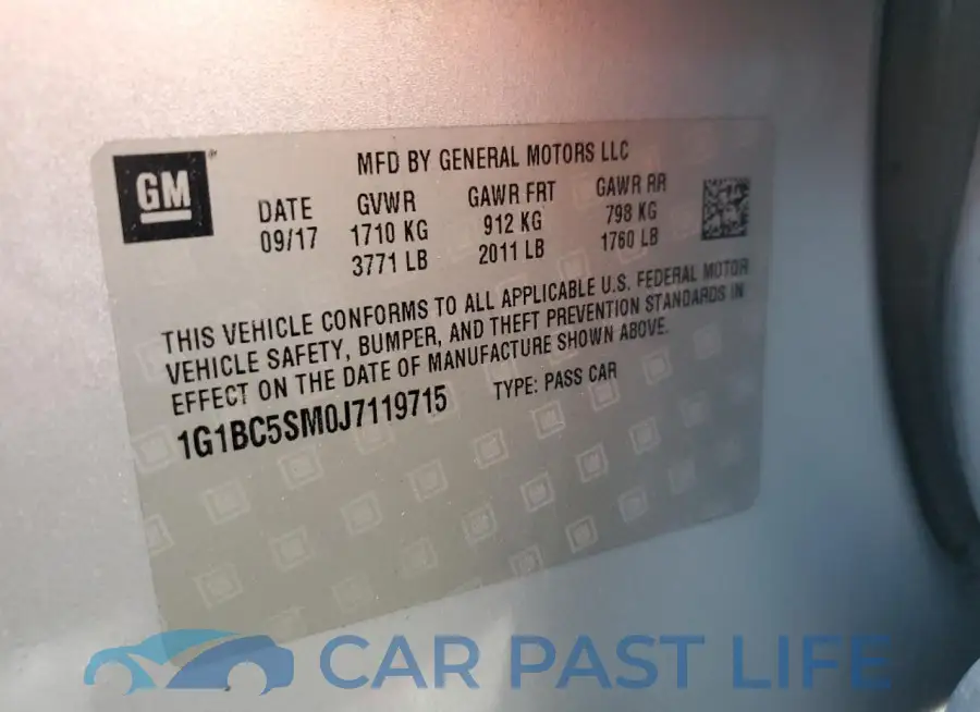 1G1BC5SM0J7119715# 12