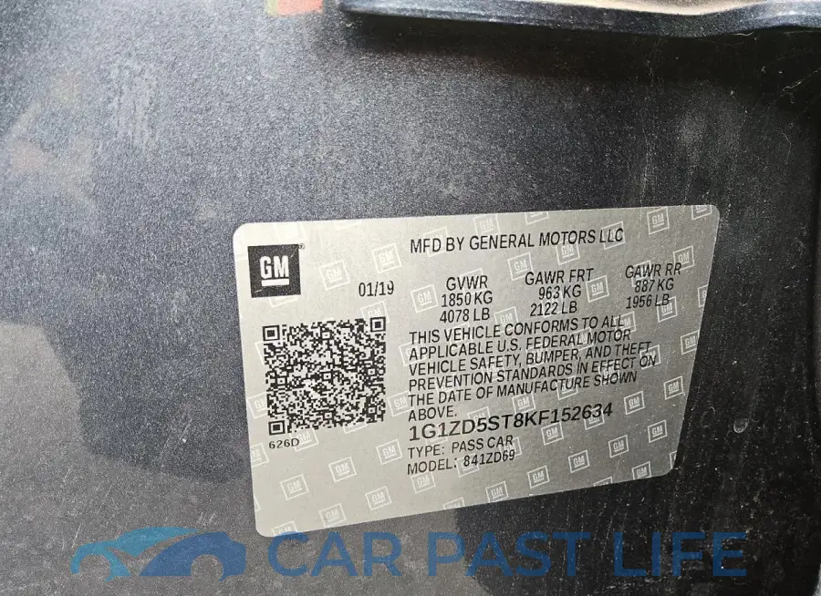 1G1ZD5ST8KF152634# 12